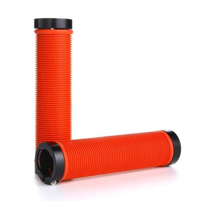 1 paar AG15 fiets MTB fiets lock-on rubberen stuur handvatten (rood)