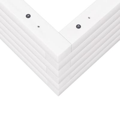 VidaXL Plantenbak 70x70x23 cm massief grenenhout wit VidaXL Plantenbak 70x70x23 cm massief grenenhout wit