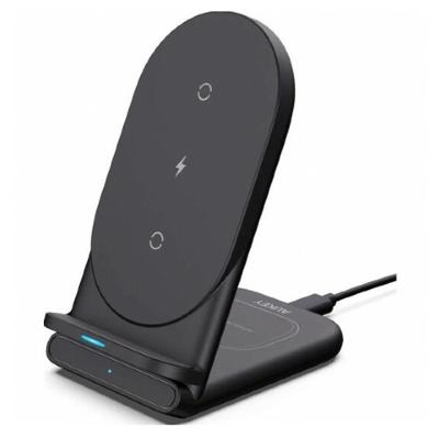Aukey Aircore 2-in-1 Wireless Charging Stand - zwart
