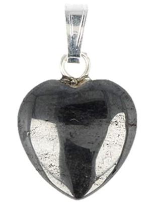 Hartvormige Edelstenen Hanger Hematiet (12 mm) Hartvormige Edelstenen Hanger Hematiet (12 mm)