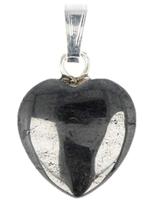 Hartvormige Edelstenen Hanger Hematiet (12 mm) - thumbnail