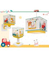 Dalber Kinderkamer hanglampMy Farm geel met wit - 63402 - thumbnail