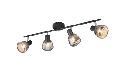 Trio 4-lichts plafondlampTarifa met geribbeld glas - 862800432