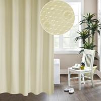 Verdikking waterdicht en meeldauw gordijn honingraat structuur Polyester doek douche gordijn badkamer Curtains Size:200*220cm(Beige) - thumbnail