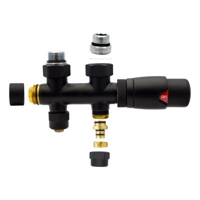 Radiator Onderblok Creavit Aloni Recht Mat Zwart Aloni