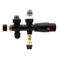 Radiator Onderblok Creavit Aloni Recht Mat Zwart Aloni - thumbnail