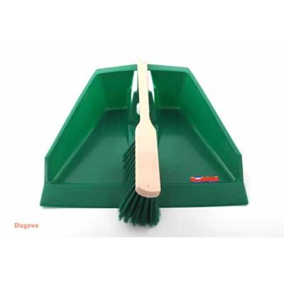 Stoffer en blik kunststof groot 39x40cm