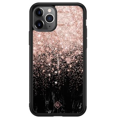 iPhone 11 Pro Max glazen hardcase - Marmer twist iPhone 11 Pro Max glazen hardcase - Marmer twist