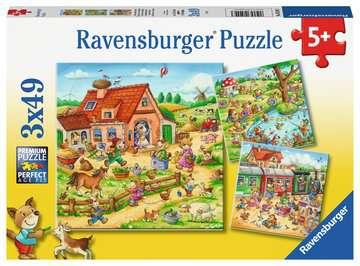 Ravensburger puzzel 3x49 stukjes vakantie op het platteland