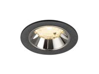 SLV InbouwspotNuminos S zwart/chroom 3000K - 55gr - 1009459 - thumbnail