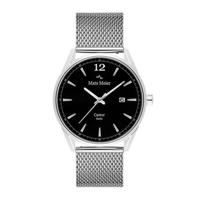 Mats Meier horloge MM01006 zwart/zilverkleur - thumbnail