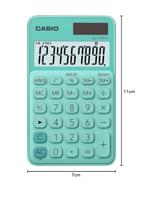 Casio SL-310UC-GN Zakrekenmachine Groen Aantal displayposities: 10 werkt op zonne-energie, werkt op batterijen (b x h x d) 70 x 8 x 118 mm - thumbnail