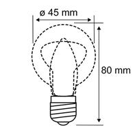 Paulmann 29116 LED-lamp Energielabel F (A - G) E14 4.5 W Warmwit (Ø x h) 45 mm x 80 mm 1 stuk(s) - thumbnail