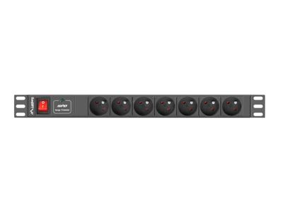 LANBERG STEKKERDOOS RACK PDU (1U,10A,7X 230V,2M)