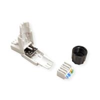ROLINE veldmontage RJ-45 connector Cat.6A (Klasse EA), UTP, wit - thumbnail