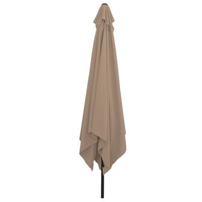 Tuinparasol Taupe en Zwart 295 x 295 x 245 cm