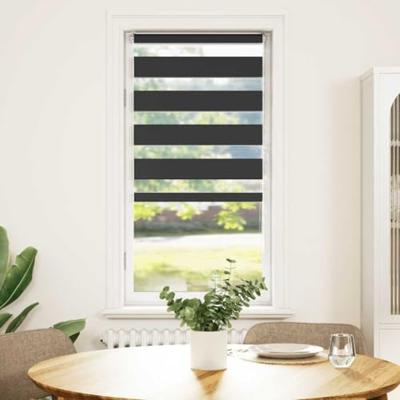 VidaXL Zebra rolgordijn 60x150 cm stofbreedte zwart 55,9 cm VidaXL Zebra rolgordijn 60x150 cm stofbreedte zwart 55,9 cm