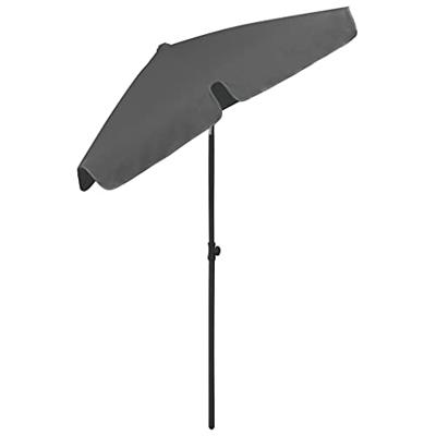 VidaXL Strandparasol 180x120 cm antracietkleurig - thumbnail
