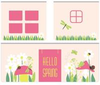 Vipack speelgordijn Spring - roze - 235x140x0,5 cm - thumbnail