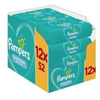 Pampers Fresh Clean vochtige doekjes, doos van 12 x 52 stuks - thumbnail