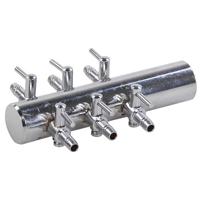 Europond Messing Luchtverdeler, 6 verstelbare uitgangen, Compatibel met 4mm - Eenvoudige Installatie - thumbnail