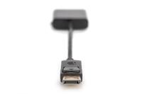 Digitus AK-340409-001-S DisplayPort / DVI Adapter [1x DisplayPort stekker - 1x DVI-bus 24+5-polig] Zwart 15.00 cm - thumbnail
