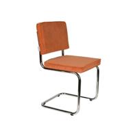 Zuiver Ridge Rib eetkamerstoel Orange - thumbnail