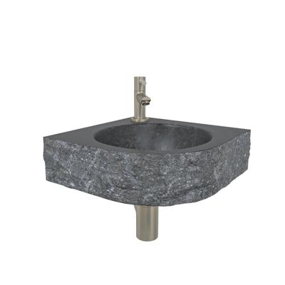 Wiesbaden Hardstenen hamerslag hoekfonteinset 30x30x10cm incl. Amador fonteinkraan geborsteld staal SW296073 - SW6579 - SW10741 - SW10734 - SW21108 Wiesbaden Hardstenen hamerslag hoekfonteinset 30x30x10cm incl. Amador fonteinkraan geborsteld staal SW296073 - SW6579 - SW10741 - SW10734 - SW21108