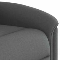 Fauteuil verstelbaar stof donkergrijs - thumbnail