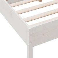 Bedframe zonder matras massief grenenhout wit 200x200 cm - thumbnail