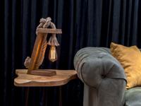 Tafellamp AREZZO 1 lamp bruin - thumbnail