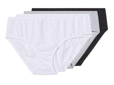 esmara 4 Kinder onderbroeken (Zwart/grijs/wit, 158/164)