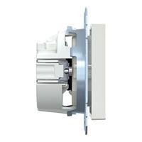 Merten MEG2300-0319 Wandcontactdoos System M Polar-wit 1 stuk(s) - thumbnail