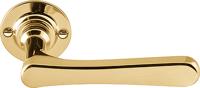 Formani TIMELESS 1935GRR50 deurkruk geveerd op rozet - messing ongelakt - thumbnail
