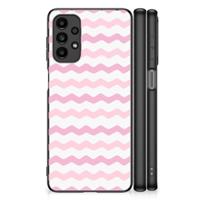 Samsung Galaxy A13 4G Back Case Waves Roze - thumbnail