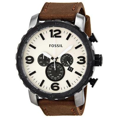 Horlogeband Fossil BQ1712 Leder Bruin 24mm Horlogeband Fossil BQ1712 Leder Bruin 24mm