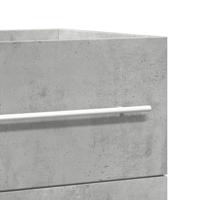 Wastafelkast 80x38,5x48 cm bewerkt hout artisanaal eikenkleur - thumbnail