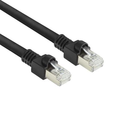 ACT Zwart 7 meter S/FTP CAT7 PUR flex patchkabel snagless met RJ45 connectoren (CAT6A compliant)