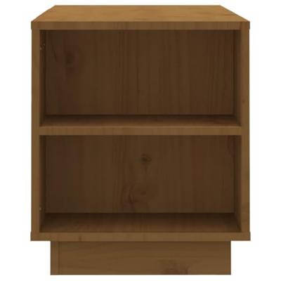 Tv-meubel 110x35x40,5 cm massief grenenhout honingbruin