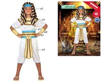 Kostuums voor Kinderen Th3 Party Egyptische Koning Wit (6 Onderdelen) - Maat: 3-4 Jaar - Maat: 3-4 Jaar - thumbnail
