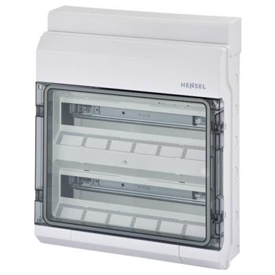 Hensel 61001144 KV 9236 NT Kleine verdeelkast Opbouw (op muur) Aantal groepen: 36 Aantal rijen: 2 Inhoud: 1 stuk(s)