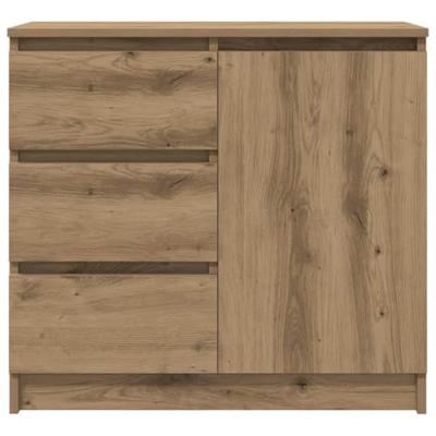 Dressoir lade 71x35x65 cm spaanplaat artisanaal eikenkleurig