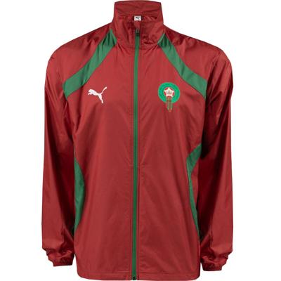 PUMA Marokko Pre-Match Woven Trainingsjack 2024-2026 Rood Groen