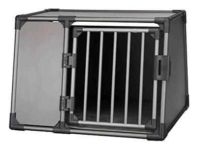 TRIXIE VERVOERSBOX ALUMINIUM GRAFIET M 74X55X61 CM