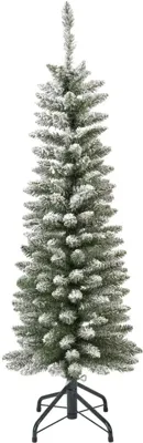 Everlands Pencil pine kunstkerstboom besneeuwd groen 150cm