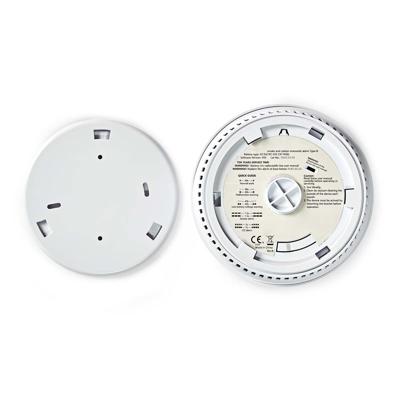Nedis Rook- en koolmonoxidemelder | EN 14604 | 85 dB | Wit | 1 stuks - DTCTCS10WT DTCTCS10WT