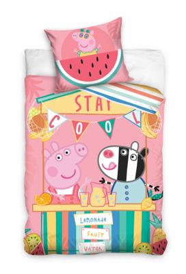 Peppa Pig Limonade Dekbedovertrek - 140x200 cm - 70 x 90 cm Peppa Pig Limonade Dekbedovertrek - 140x200 cm - 70 x 90 cm