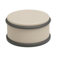 Deurstopper lichtgrijs Ø11x5,3cm - thumbnail