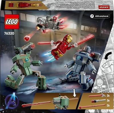 LEGO® MARVEL SUPER HEROES 76320 Iron Man & War machine VS hamer drones - thumbnail