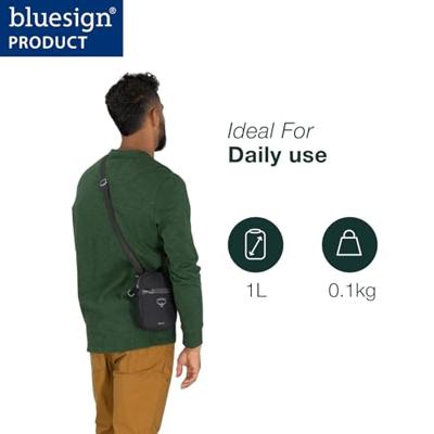 Osprey Daylite Crossbody Schoudertas Cascade Blue/Latte Brown 1L Osprey Daylite Crossbody Schoudertas Cascade Blue/Latte Brown 1L